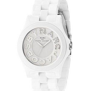 Marc Jacobs White Riviera Watch